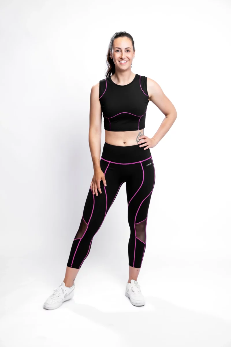 LIXRO Crop Top Carmine Rose – Bild 3