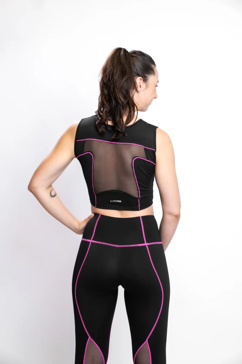 LIXRO Crop Top Carmine Rose – Bild 2